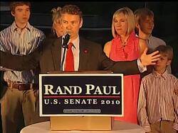 Political novice Rand Paul rode support from tea party activists to a rout in Kentucky's Republican Senate primary Tuesday, jolting the GOP establishment and providing fresh evidence of voter discontent in a turbulent midterm election season. News Clip