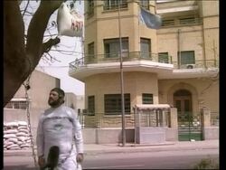 GWT: Self proclaimed human shield, pro Saddam demo, empty streets News Clip