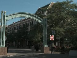 WS Lincoln Square / Chicago, Illinois, USA Stock Footage