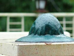 Rain hat wet Stock Footage