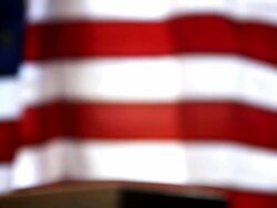 AMERICAN FLAG and GAVEL Stock Footage