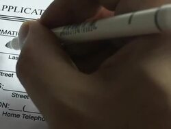 Employment application Stock Footage