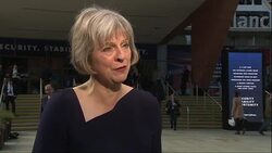 Theresa May speaking about the need for tighter immigration controls News Clip