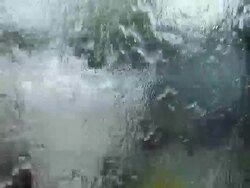 Water fall form the glass. Stock Footage