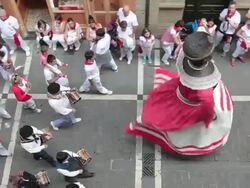 Fiesta de San Fermin 2012 Stock Footage