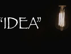 Idea Concept animated banner Vintage light bulb art background Stock Footage