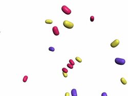 jelly beans falling Stock Footage