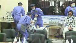 CLEAN : ISS crew undergo final tests ahead of blast off News Clip