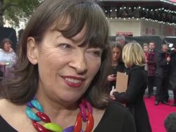 INTERVIEW - Marion Bailey on J.M.W. Turner, on Timothy Spall, her character at 'Mr Turner' The Time Out Gala Stock Footage