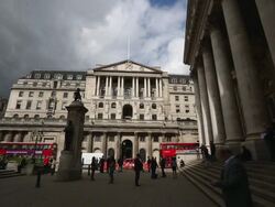 The Bank Of England Has Upgraded Its Growth Forecast For The UK Economy Stock Footage