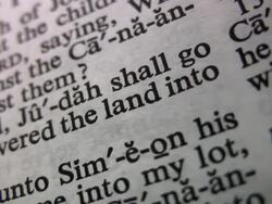 HD 1080i Book of Judges Stock Footage