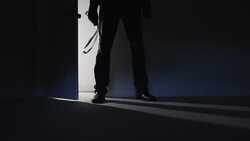 Abusive violent man. Stock Footage