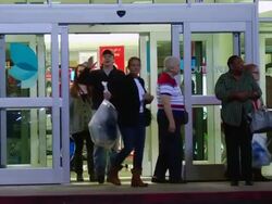 Black Friday shoppers at Belk department store Stock Footage