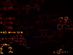 Chemical formulas (green) - Loop Stock Footage