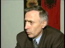 ALBANIA: TIRANA: KLA SPOKESMAN WEAPONS SPEECH News Clip