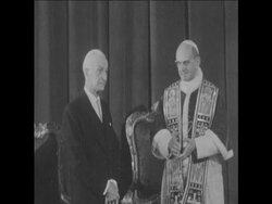 CAN 075 POPE PAUL VI AND ITALIAN PRESIDENT SEGNI GREET MINISTERS AND CROWDS News Clip