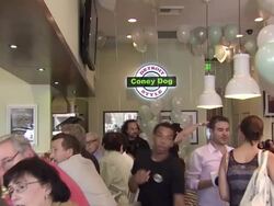 Atmosphere at the Coney Dog Grand Opening Benefiting The Midnight Mission at West Hollywood CA. (Footage by WireImage Video/Getty Images Entertainment Video) Stock Footage