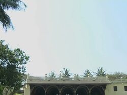 Tilt down shot Tipu sultan palace Stock Footage
