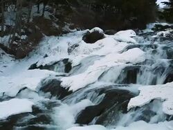 Ryuzu Waterfall (Ryuzu no taki) Stock Footage