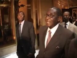 Agreement to continue talks; Mugabe and Tsvangirai comment News Clip