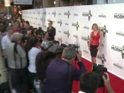 Ali Larter at The Book Of Mormon Los Angeles Opening Night Stock Footage