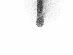 EXCLAMATION MARK : focus, dust, white back - (TRANSITION) Stock Footage