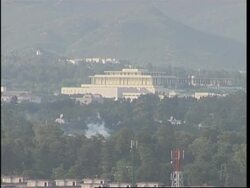 WRAP Attack helicopters flying above radical mosque after shooting ADDS cleric arrest, demo News Clip