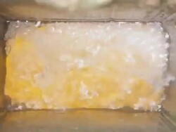 Rapids in square blocks. Stock Footage