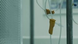 IV drip hoses. Medical background Stock Footage