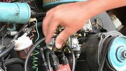 Mechanic repairing car engine Stock Footage