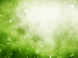 Snow Flakes Background Loop - Soft Green (Full HD) Stock Footage