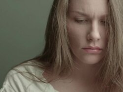 Woman Facial Expressions Stock Footage