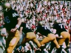 1968 All-American College Football Teams Stock Footage