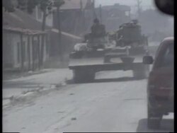 KOSOVO: SERBS FORCES TAKE MAIN KLA STRONGHOLD AT JUNIK News Clip