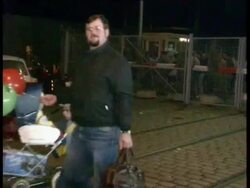 Fall of the Berlin Wall: border opening Stock Footage