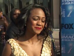 INTERVIEW: Tatyana Ali on the event. at the 42nd NAACP Image Awards at Los Angeles CA. (Footage by WireImage Video/GettyImages) Stock Footage