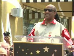 SPEECH: Stevie Wonder at the Chaka Khan Receives Star On The Hollywood Walk Of Fame at Hollywood CA. (Footage by WireImage Video/GettyImages) Stock Footage