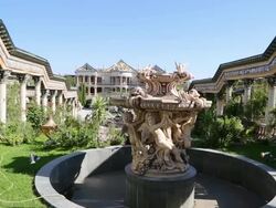 Yerevan, Palace and gardens in the city Stock Footage