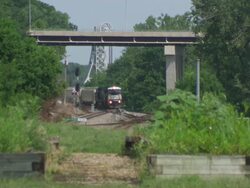 WS View of cargo train / Rock Island, Illinois, United States Stock Footage