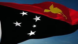 4K Papua New Guinea Flag - Loopable Stock Footage