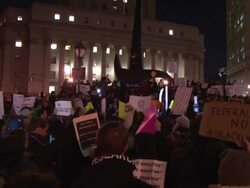 NYPD Police Brutality Eric Garner/Michael Brown Protests Stock Footage