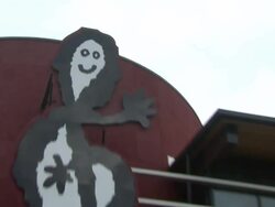 ATMOSPHERE: signage at the Mike Huckabee and Aaron Tippin Join NAMM Foundation to Donate $10,000 to Nashville's WO Smith Music Schoo Stock Footage