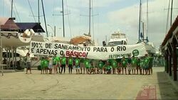 Olympic sailors, protesters call for clean-up of waters around Rio News Clip