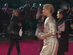 Laura Carmichael at 'Madame Bovary' Red Carpet Stock Footage
