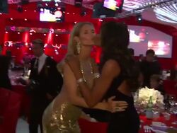 Heidi Klum, Naomi Campbell at Elton John AIDS Foundation Presents 21st Annual Academy Awards Viewing Party Stock Footage