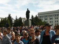 Conflict In Ukraine â€“ Lugansk Stock Footage