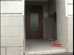 Town prepares for unity ceremony as police use sonar to check house News Clip