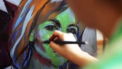 Painting Stock Footage