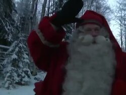 Santa Claus in his Homeland Stock Footage