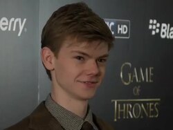 Thomas Brodie Sangster at 'Game Of Thrones' Season 3 Launch at One Marylebone on March 26, 2013 in London, England (Footage by WireImage Video/Getty Images) Stock Footage